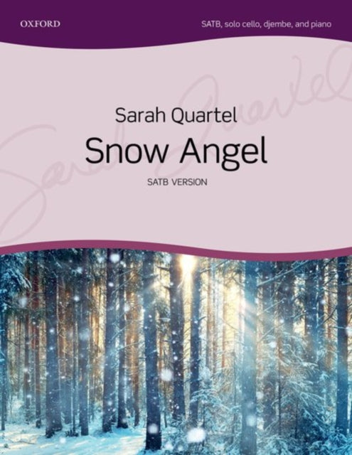 Book cover of: Snow Angel. By: Sarah Quartel