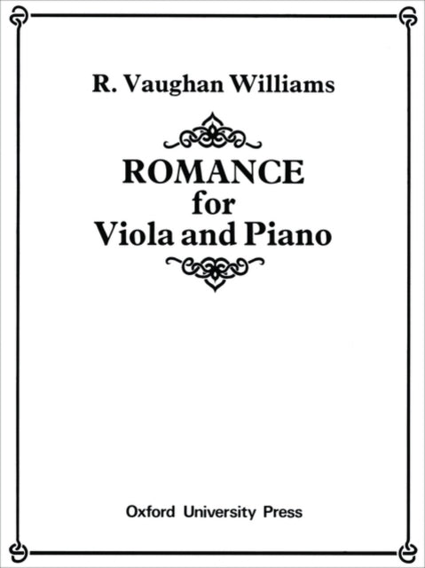 Book cover of: Romance for Viola and Piano. By: Ralph Vaughan Williams