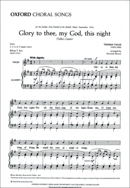 Book cover of: Glory to Thee my God this night