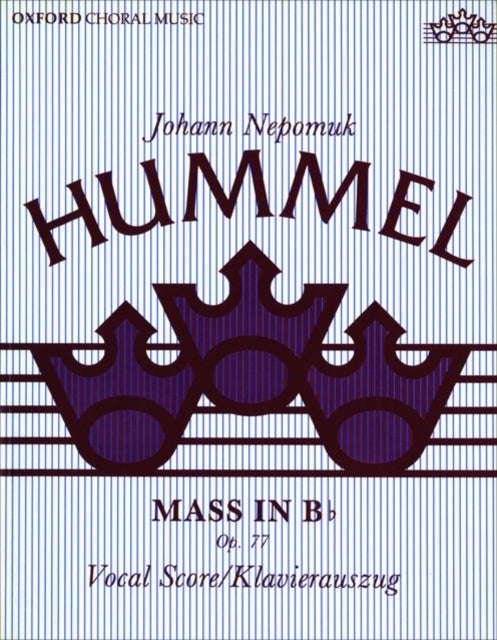 Book cover of: Mass in B flat. By: Johann Nepomuk Hummel