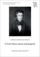 Book cover of: O God whose nature and property