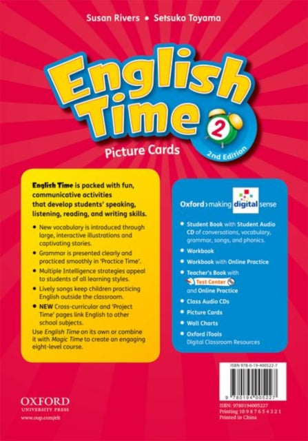 Book cover of: English Time: 2: Picture Cards. By: Susan Rivers