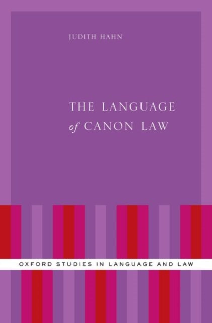 Book cover of: Language of Canon Law. By: Judith Hahn