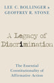 Book cover of: Legacy of Discrimination. By: Lee C. Bollinger