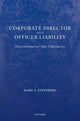 Book cover of: Corporate Director and Officer Liability. By: Marc I. Steinberg