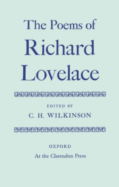 Book cover of: Poems of Richard Lovelace. By: Richard Lovelace
