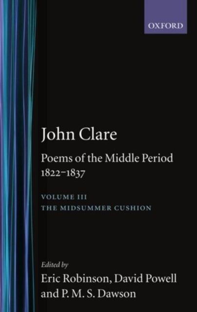Book cover of: John Clare: Poems of the Middle Period, 1822-1837. By: John Clare