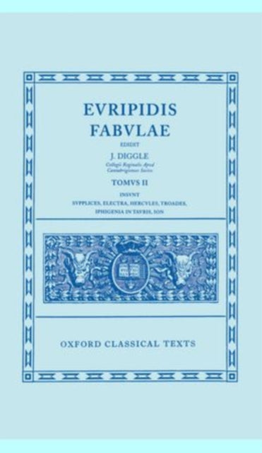 Book cover of: Euripides Fabulae: Vol. II. By: Euripides