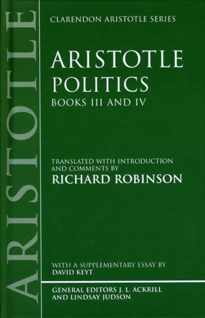 Book cover of: Politics: Books III and IV