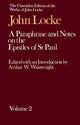 Book cover of: John Locke: A Paraphrase and Notes on the Epistles of St. Paul. By: John Locke