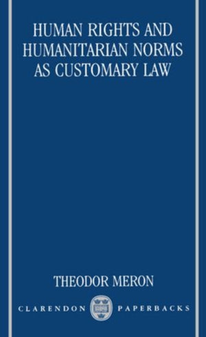 Human Rights and Humanitarian Norms as Customary Law