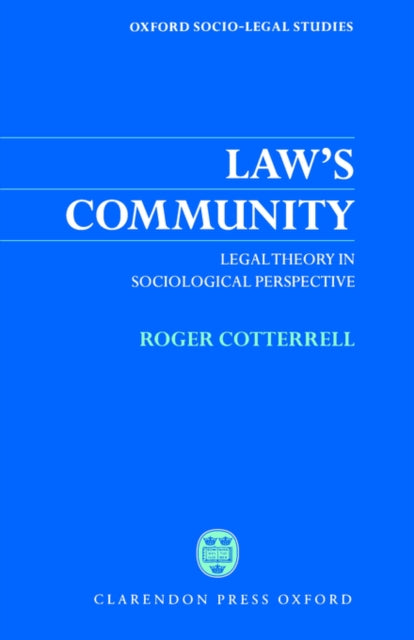 Book cover of: Law's Community. By: Roger Cotterrell