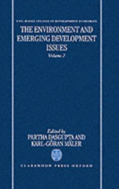 Book cover of: Environment and Emerging Development Issues: Volume 2