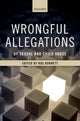 Book cover of: Wrongful Allegations of Sexual and Child Abuse. By: Ros Burnett
