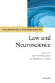 Book cover of: Philosophical Foundations of Law and Neuroscience. By: Dennis Patterson