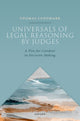 Book cover of: Universals of Legal Reasoning by Judges. By: Thomas Lundmark