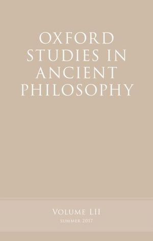 Oxford Studies in Ancient Philosophy, Volume 52
