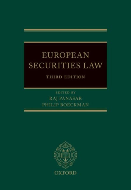 Book cover of: European Securities Law. By: Raj Panasar