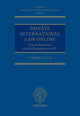 Book cover of: Private International Law Online. By: Tobias Lutzi