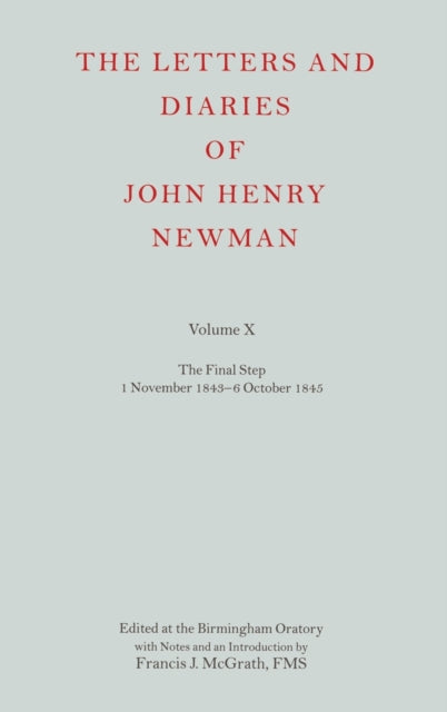 Book cover of: Letters and Diaries of John Henry Newman Volume X. By: Francis J. McGrath