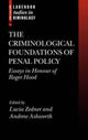 Book cover of: Criminological Foundations of Penal Policy