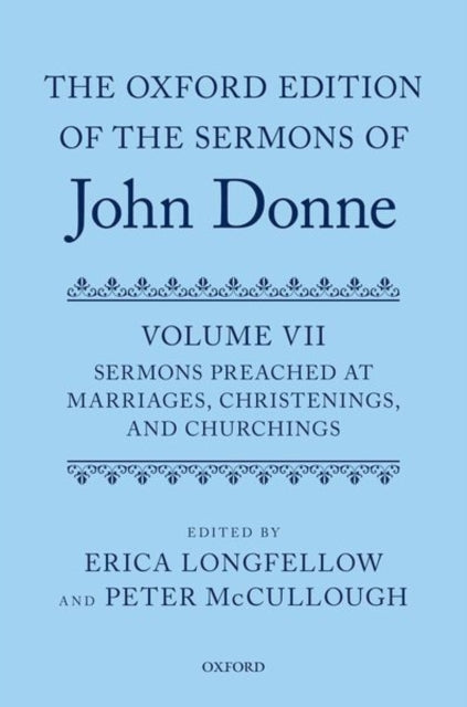 Book cover of: Oxford Edition of the Sermons of John Donne, Volume VII. By: Peter McCullough