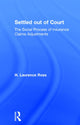 Book cover of: Settled out of Court. By: H. Laurence Ross