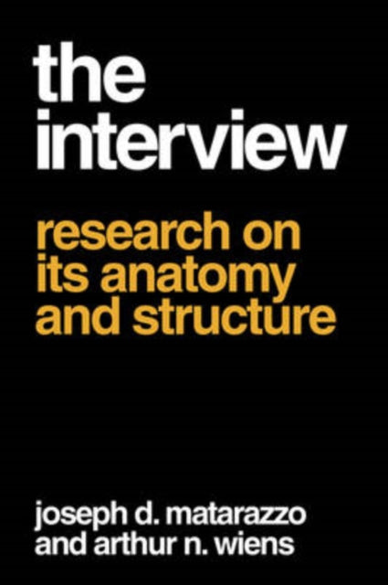 Book cover of: Interview. By: Joseph D. Matarazzo