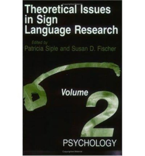 Book cover of: Theoretical Issues in Sign Language Research
