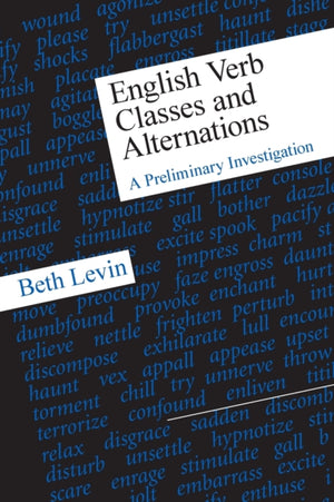 English Verb Classes and Alternations