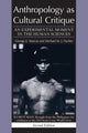 Book cover of: Anthropology as Cultural Critique. By: George E. Marcus