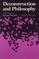 Book cover of: Deconstruction and Philosophy. By: John Sallis