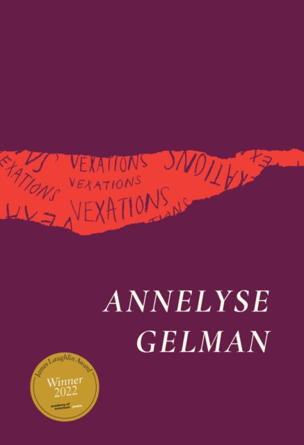 Book cover of: Vexations. By: Annelyse Gelman