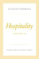 Book cover of: Hospitality, Volume II. By: Jacques Derrida