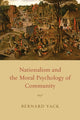 Book cover of: Nationalism and the Moral Psychology of Community