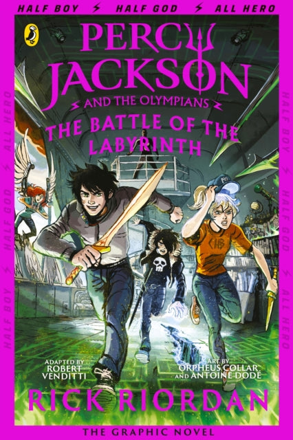 Book cover of: Battle of the Labyrinth: The Graphic Novel (Percy Jackson Book 4). By: Rick Riordan