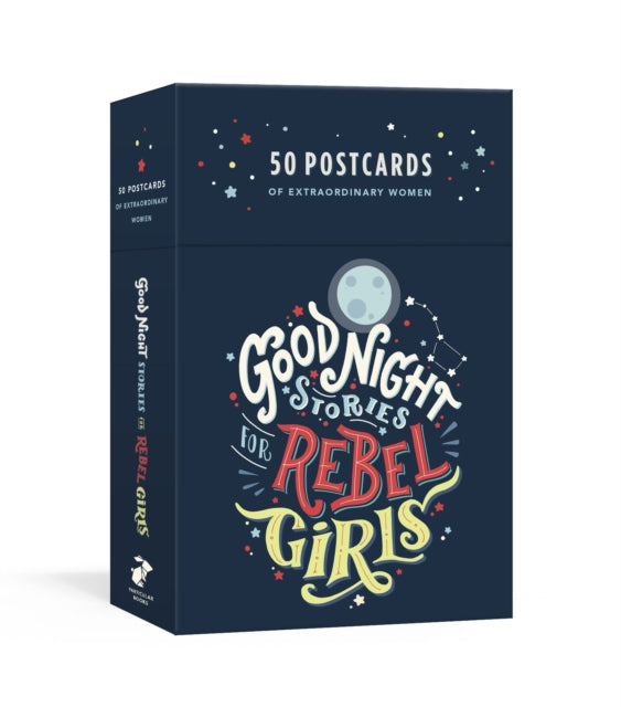 Book cover of: Good Night Stories for Rebel Girls: 50 Postcards. By: Elena Favilli
