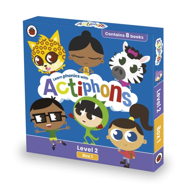 Book cover of: Actiphons Level 2 Box 1: Books 1-8. By: Ladybird