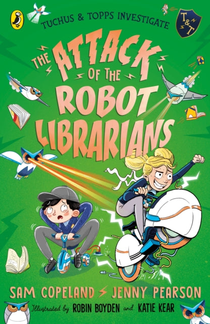 Book cover of: Attack of the Robot Librarians. By: Sam Copeland