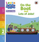 Book cover of: Learn with Peppa Phonics Level 2 Book 1 – On the Boat and Lots of Jobs! (Phonics Reader). By: Peppa Pig