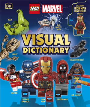 LEGO Marvel Visual Dictionary, With Exclusive LEGO Iron Man Minifigure