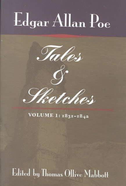Book cover of: Tales and Sketches, Vol. 1: 1831-1842. By: Edgar Allan Poe