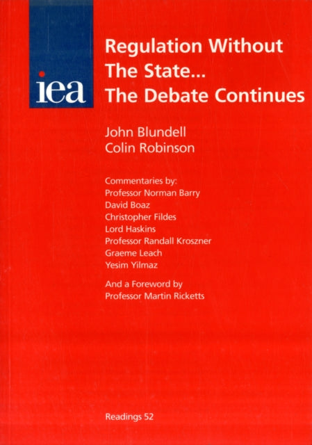 Book cover of: Regulation without the State