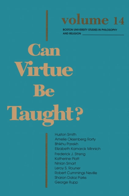 Book cover of: Can Virtue Be Taught?. By: Barbara Darling-Smith