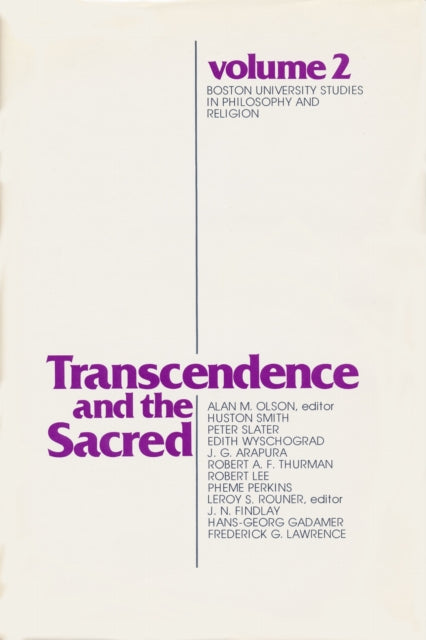 Book cover of: Transcendence and the Sacred. By: Alan M. Olson