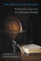 Book cover of: Semantics of Analogy. By: Joshua P. Hochschild