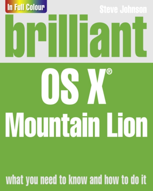 Book cover of: Brilliant OS X Mountain Lion