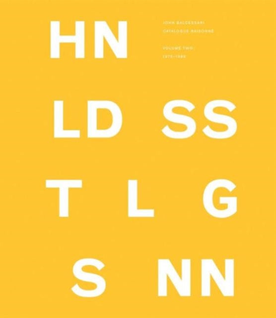 Book cover of: John Baldessari Catalogue Raisonne