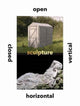 Book cover of: Sculpture Vertical, Horizontal, Closed, Open. By: Penelope Curtis