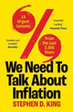 Book cover of: We Need to Talk About Inflation. By: Stephen D. King
